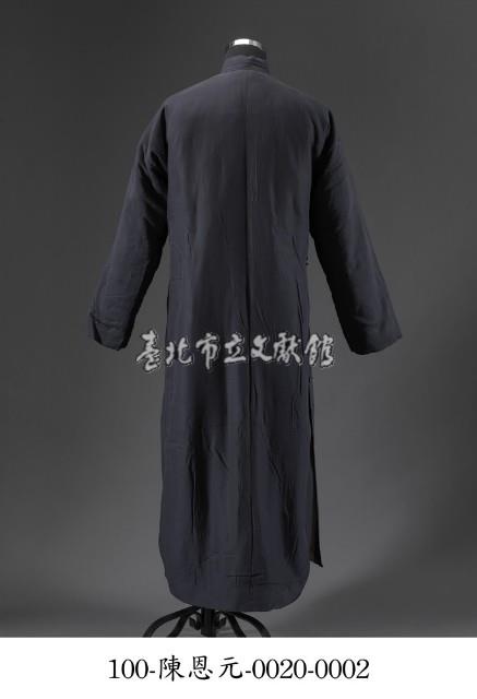 男深藍長袍藏品圖，第2張