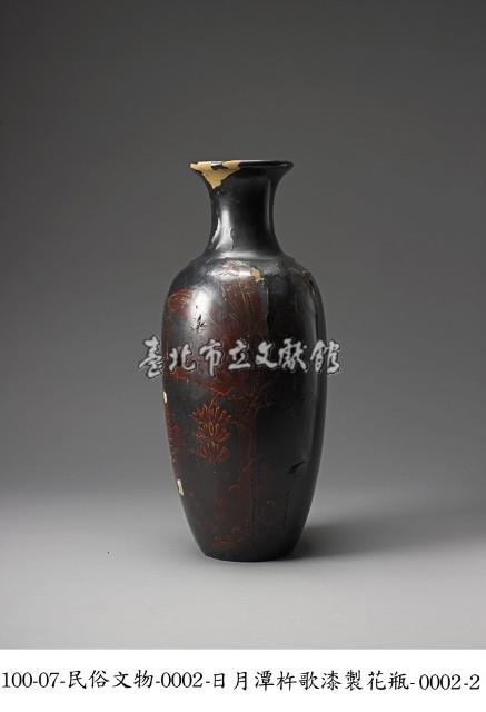 日月潭杵歌漆製花瓶藏品圖，第2張