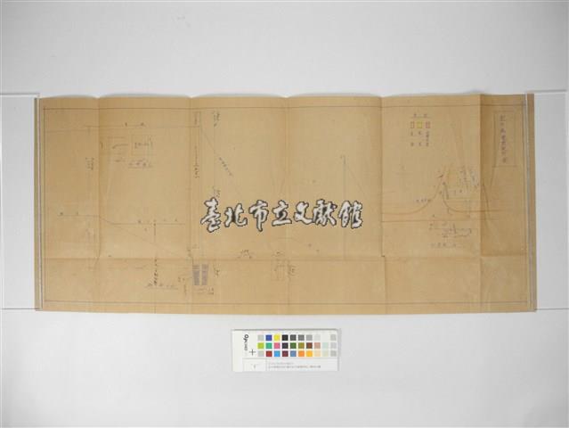 紀州庵電柱設計圖及紀州庵橋架設工事設計圖藏品圖，第1張