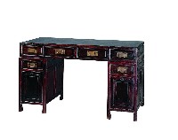 清式硬木箱几式六屜書桌藏品圖，第2張