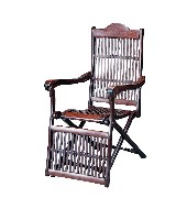 清式酸枝三折式躺椅藏品圖，第2張