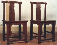 朱漆公婆椅組藏品圖，第1張