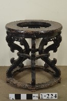 櫸木帶托泥火盆几藏品圖，第1張