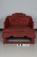 雕漆帶托泥寶座－座椅藏品圖，第2張