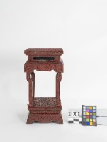 雕漆高束腰香几藏品圖，第1張