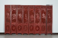 雕漆八仙屏風藏品圖，第2張