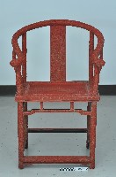 雕漆圈椅一對－椅藏品圖，第2張