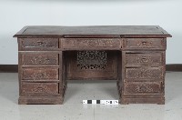 雞翅木四件組合式書桌藏品圖，第2張