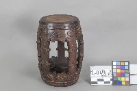 嵌瘿木鼓凳(4件)藏品圖，第1張