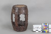 嵌瘿木鼓凳(4件)藏品圖，第1張