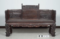 雞翅木牡丹引鳳羅漢床 – 羅漢床藏品圖，第2張