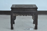 雞翅木束腰馬蹄腿方凳藏品圖，第2張