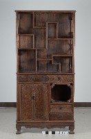 雞翅木多寶格藏品圖，第2張