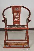 花梨木雕麒麟紋圈背交椅藏品圖，第2張