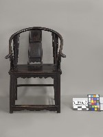 酸枝圈椅一對－椅藏品圖，第1張