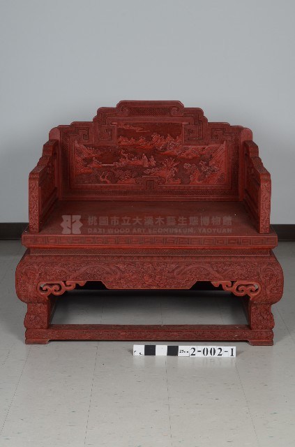 雕漆帶托泥寶座－座椅藏品圖，第2張
