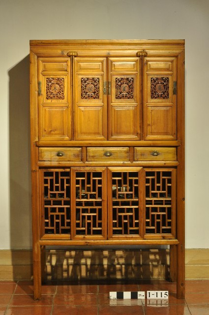 雕春夏秋冬菜櫃藏品圖，第1張