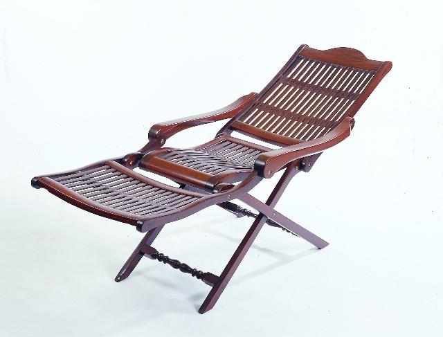 清式酸枝三折式躺椅藏品圖，第3張