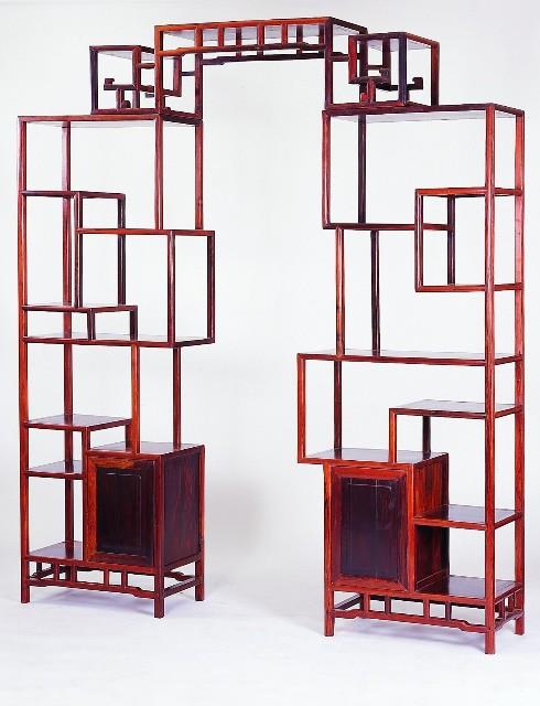 黃花梨拆拼式多寶架格藏品圖，第3張