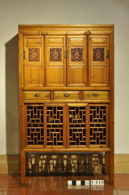 雕春夏秋冬菜櫃藏品圖，第1張