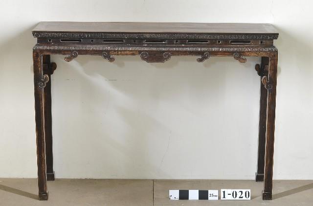 清式酸枝高束腰雕花條桌藏品圖，第1張