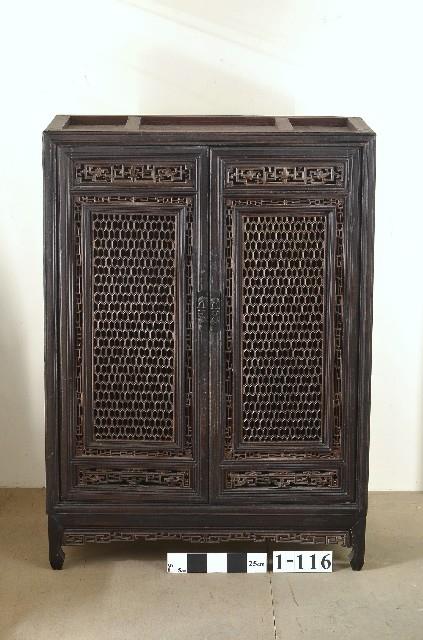 潮州透雕櫺格櫃藏品圖，第1張