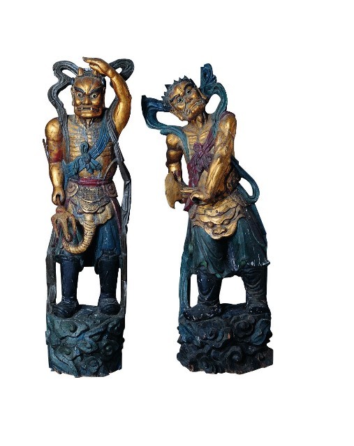 木雕千里眼神像組藏品圖，第1張