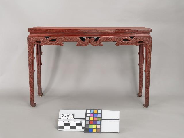 雕漆長畫案藏品圖，第1張