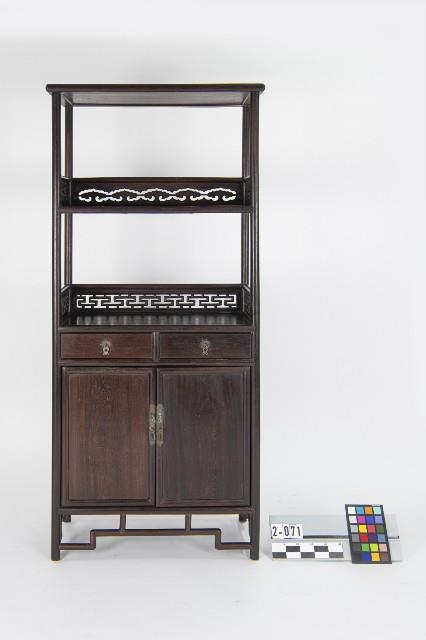 雞翅木書架藏品圖，第1張