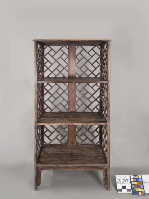 雞翅木三面櫕接欞格架藏品圖，第1張