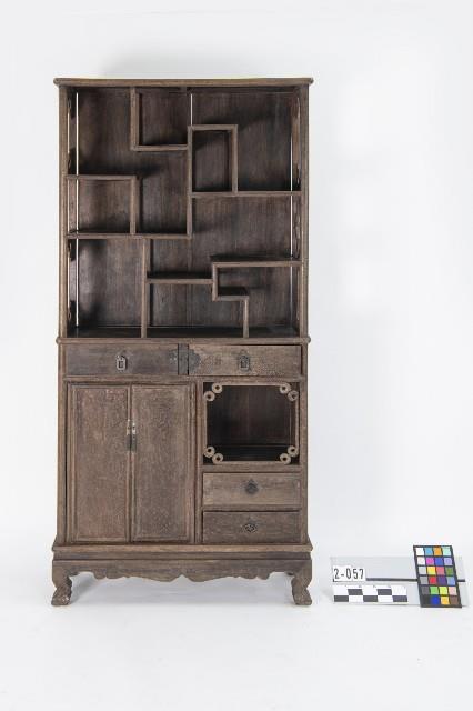 雞翅木多寶格藏品圖，第1張