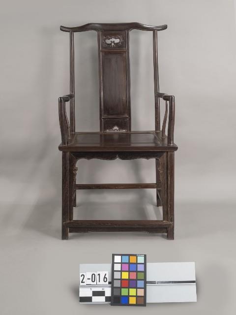 (新雞翅木)高背官帽椅藏品圖，第1張