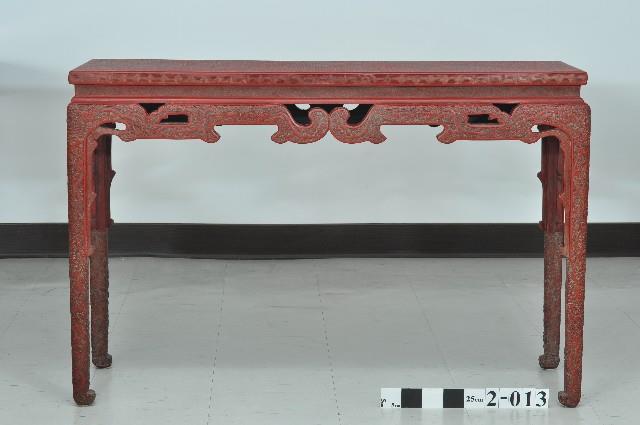 雕漆長畫案藏品圖，第2張