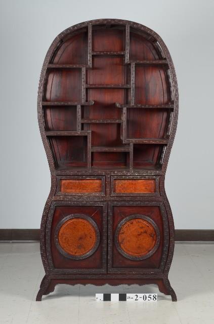 紫檀嵌瘿木多寶格藏品圖，第2張