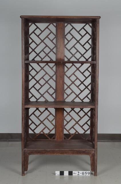 雞翅木三面櫕接欞格架藏品圖，第2張
