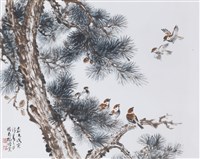 松林群雀藏品圖，第1張