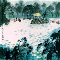 園區池塘景色藏品圖，第3張