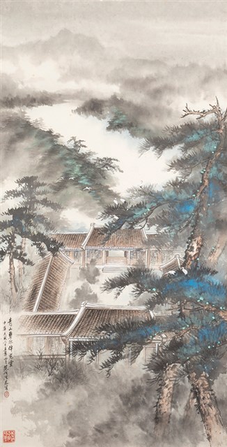 青山碧水伴慈靈的圖片