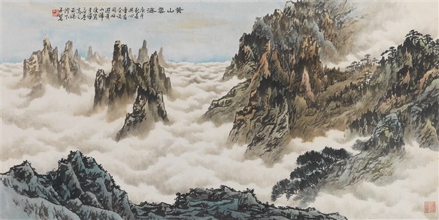 黃山雲海的圖片