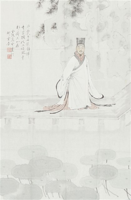 高云水墨畫的圖片