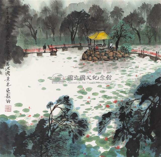 園區池塘景色藏品圖，第1張