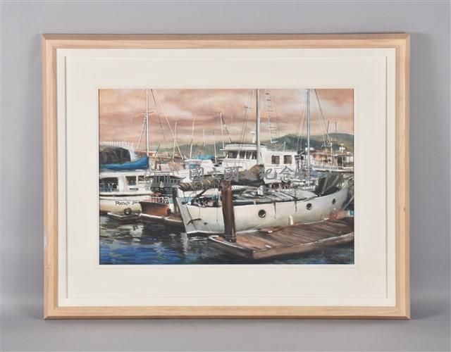 港口夕陽藏品圖，第2張