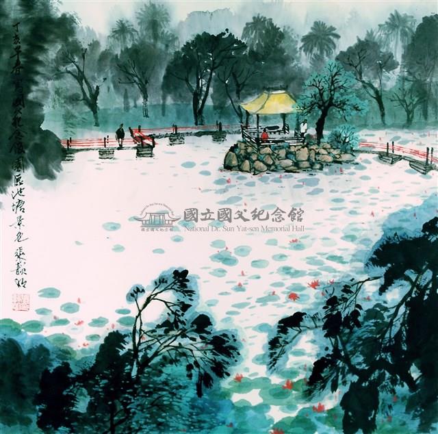 園區池塘景色藏品圖，第3張