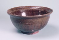 褐釉折沿大碗藏品圖，第1張