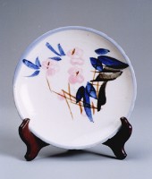 花草瓷盤藏品圖，第1張