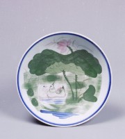 蓮花鴛鴦圓盤藏品圖，第1張