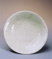 白陶葡萄紋碗藏品圖，第1張