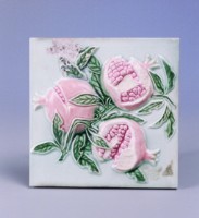 三石榴紋磁磚藏品圖，第1張