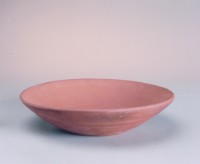 素燒紅陶盤藏品圖，第1張