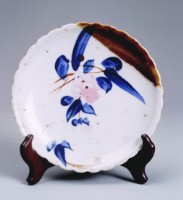 彩繪花草盤（中）藏品圖，第1張